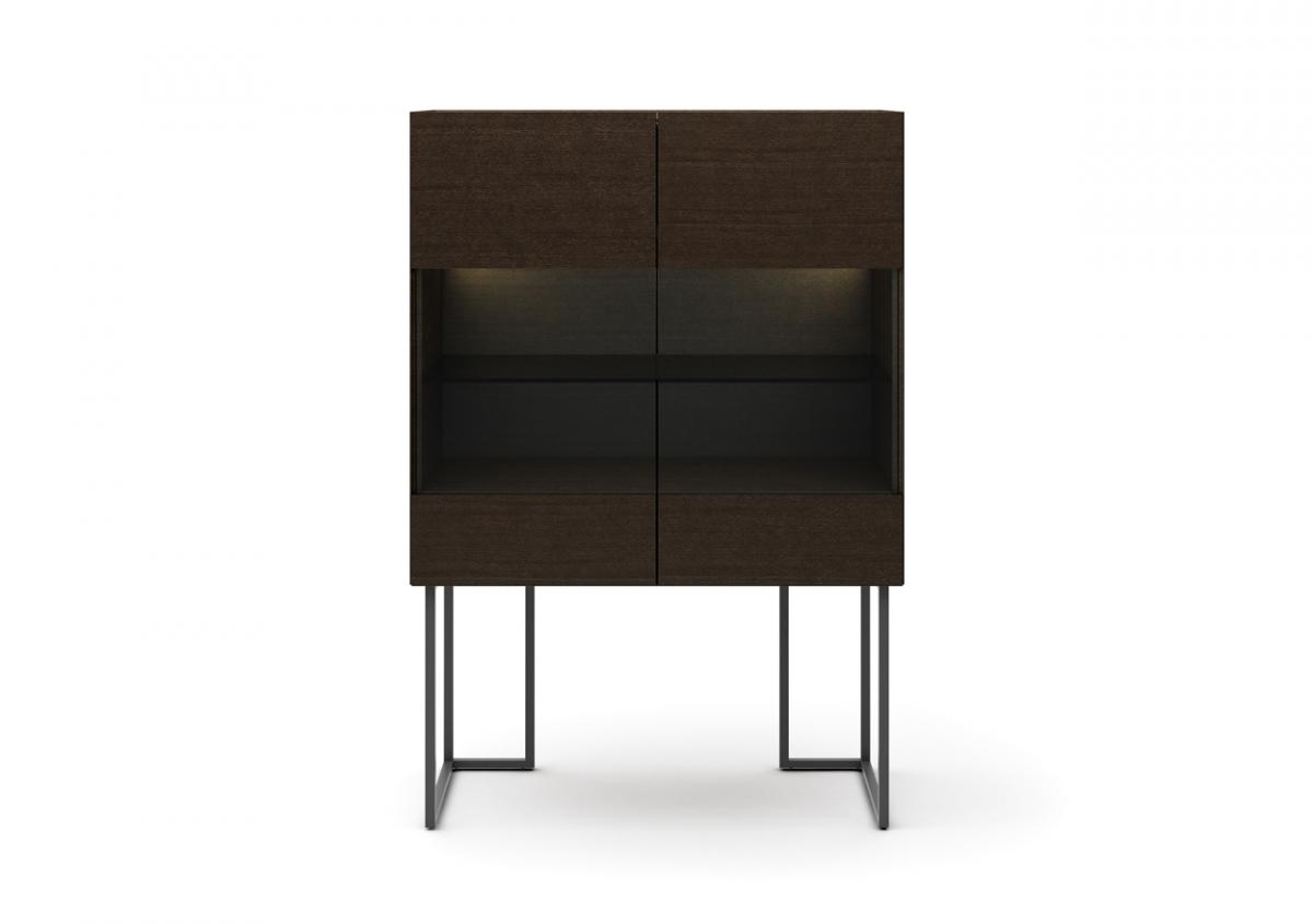 703 Glass Cupboard With Legs
