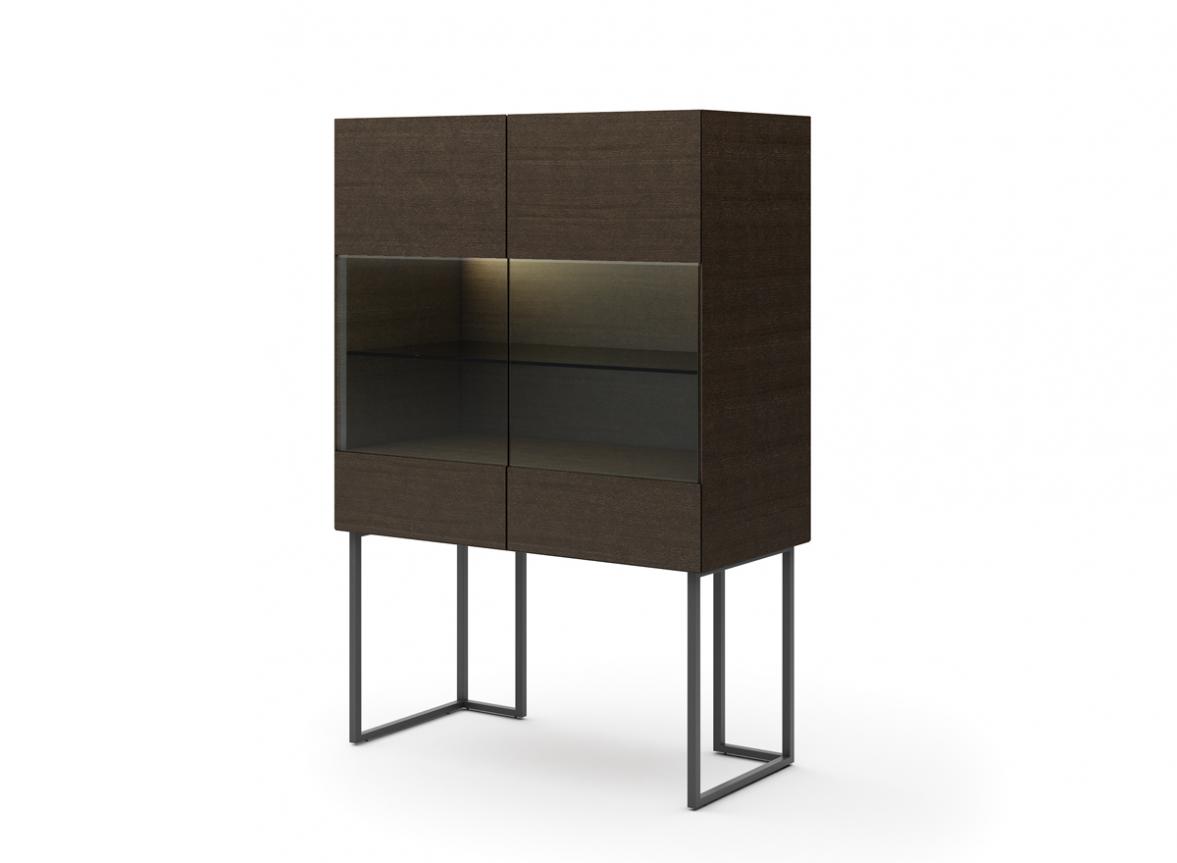 703 Glass Cupboard With Legs