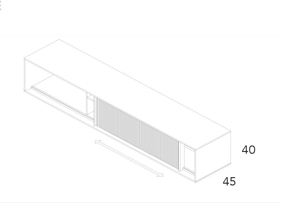 Dunas Sliding Door Sideboard