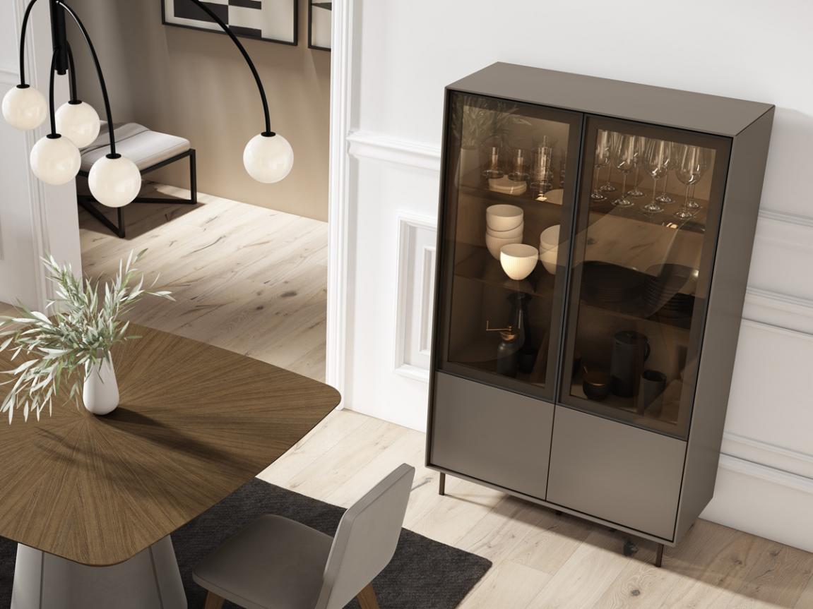 715 Glass Front Cabinet
