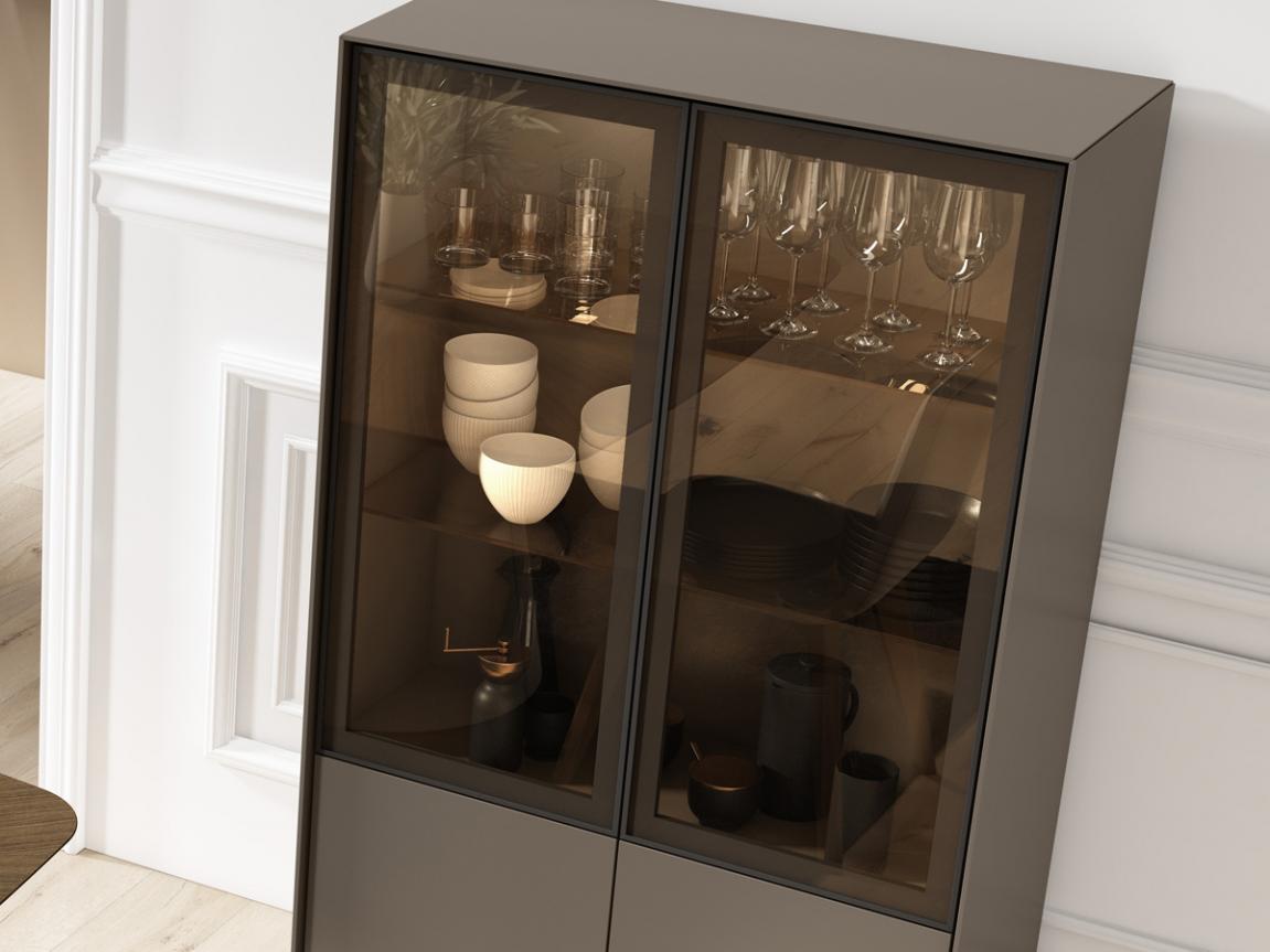 715 Glass Front Cabinet
