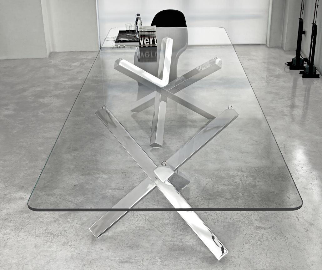 Sovet Italia Aikido Two Bases Dining Table