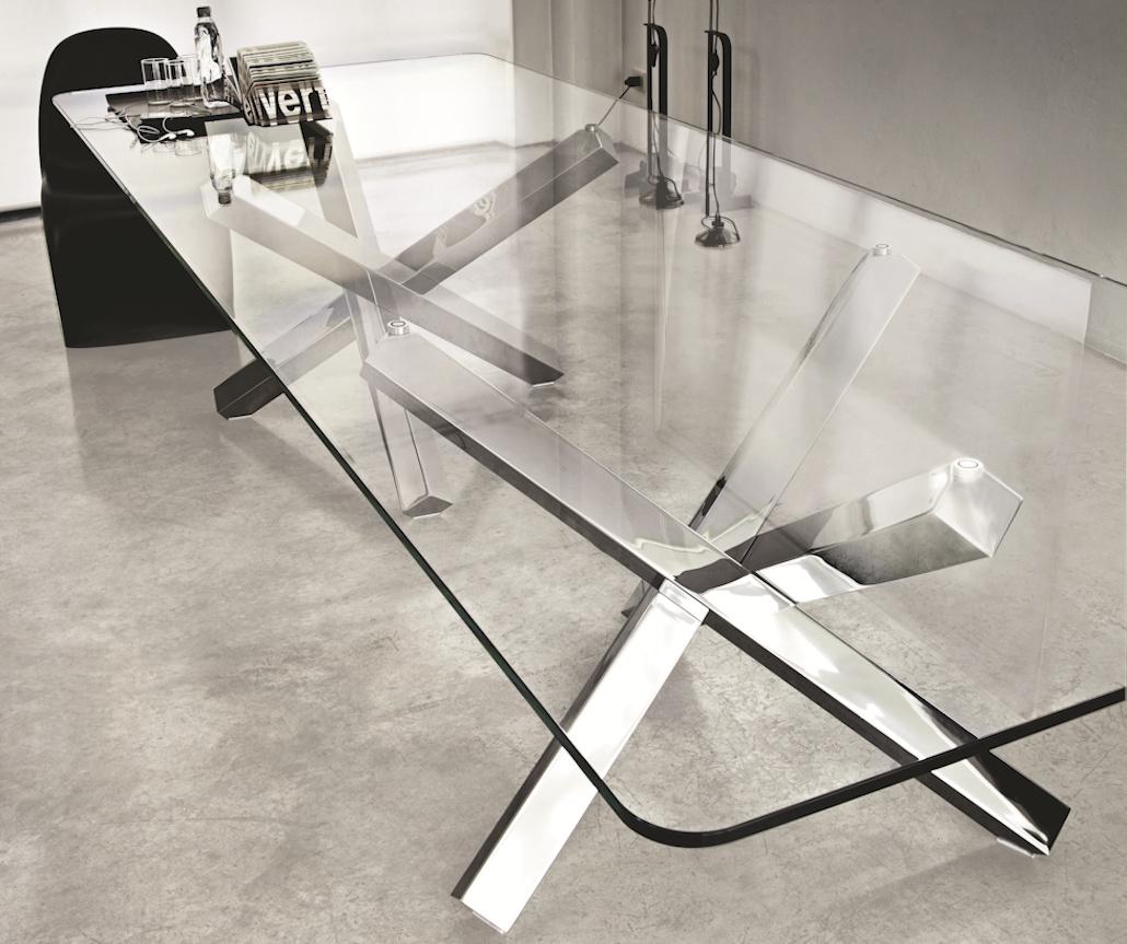 Sovet Italia Aikido Two Bases Dining Table