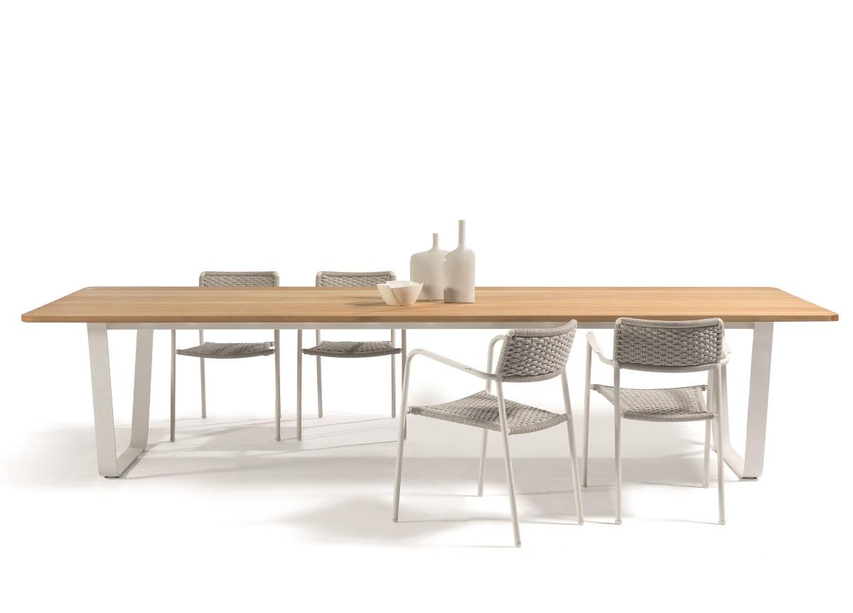 Manutti Air Garden Table - Iroko Hardwood Top - Now Discontinued