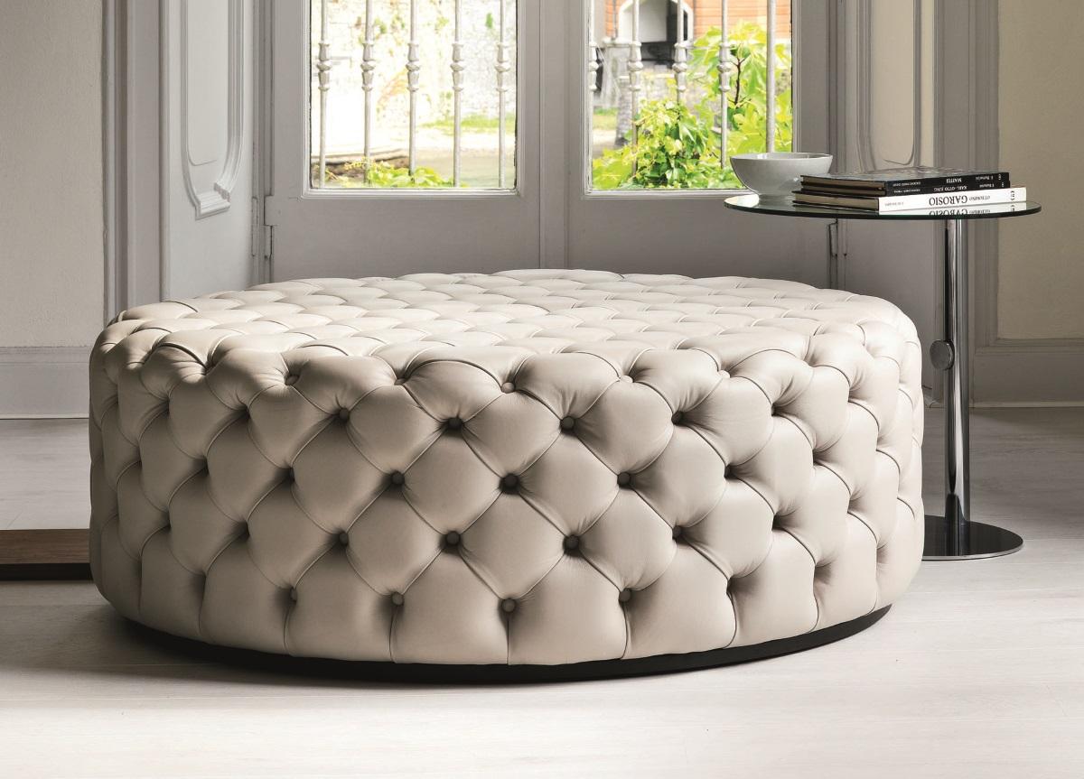 Porada Alcide Round Pouf