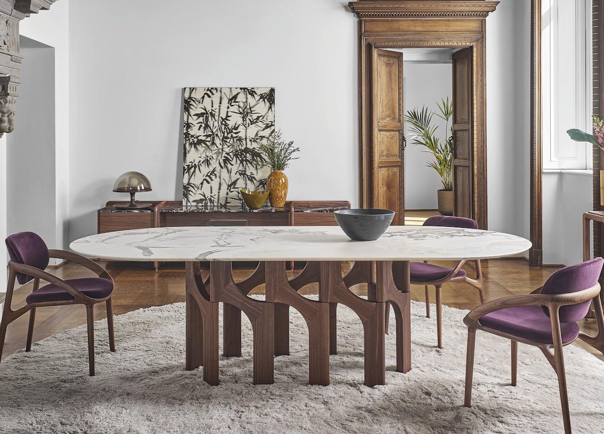 Porada Augusto Oval Dining Table