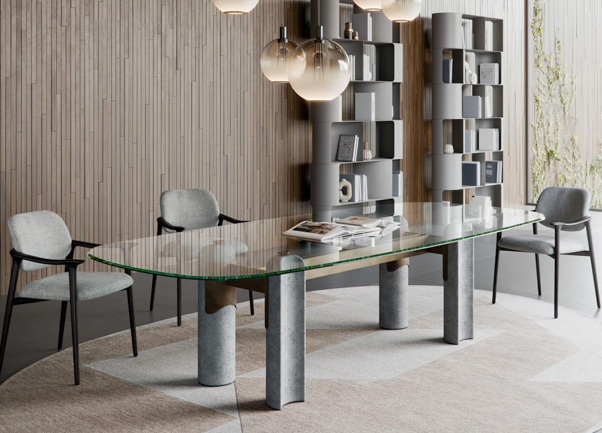 Cattelan Italia Bilbao Glass Table
