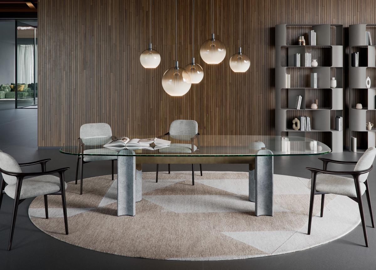 Cattelan Italia Bilbao Glass Table