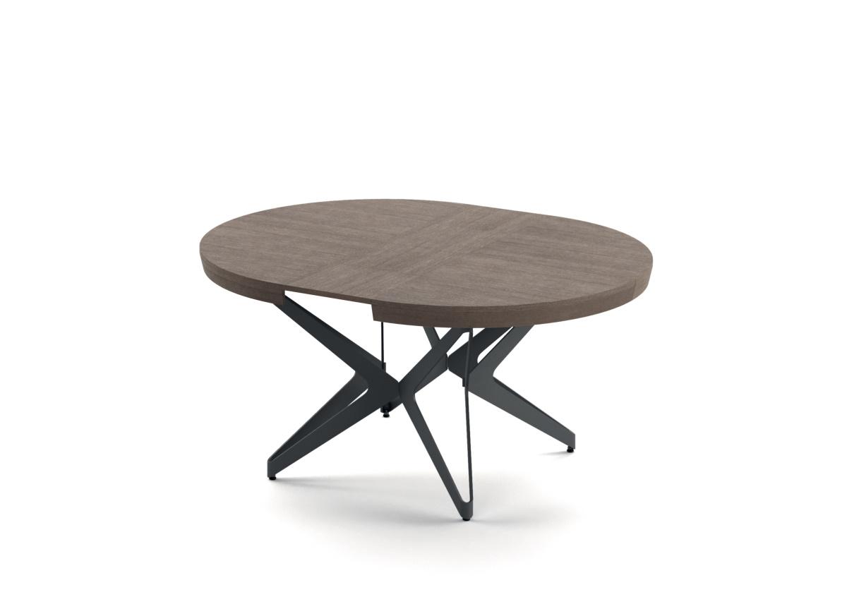 Ozzio Big Round Extending Dining Table