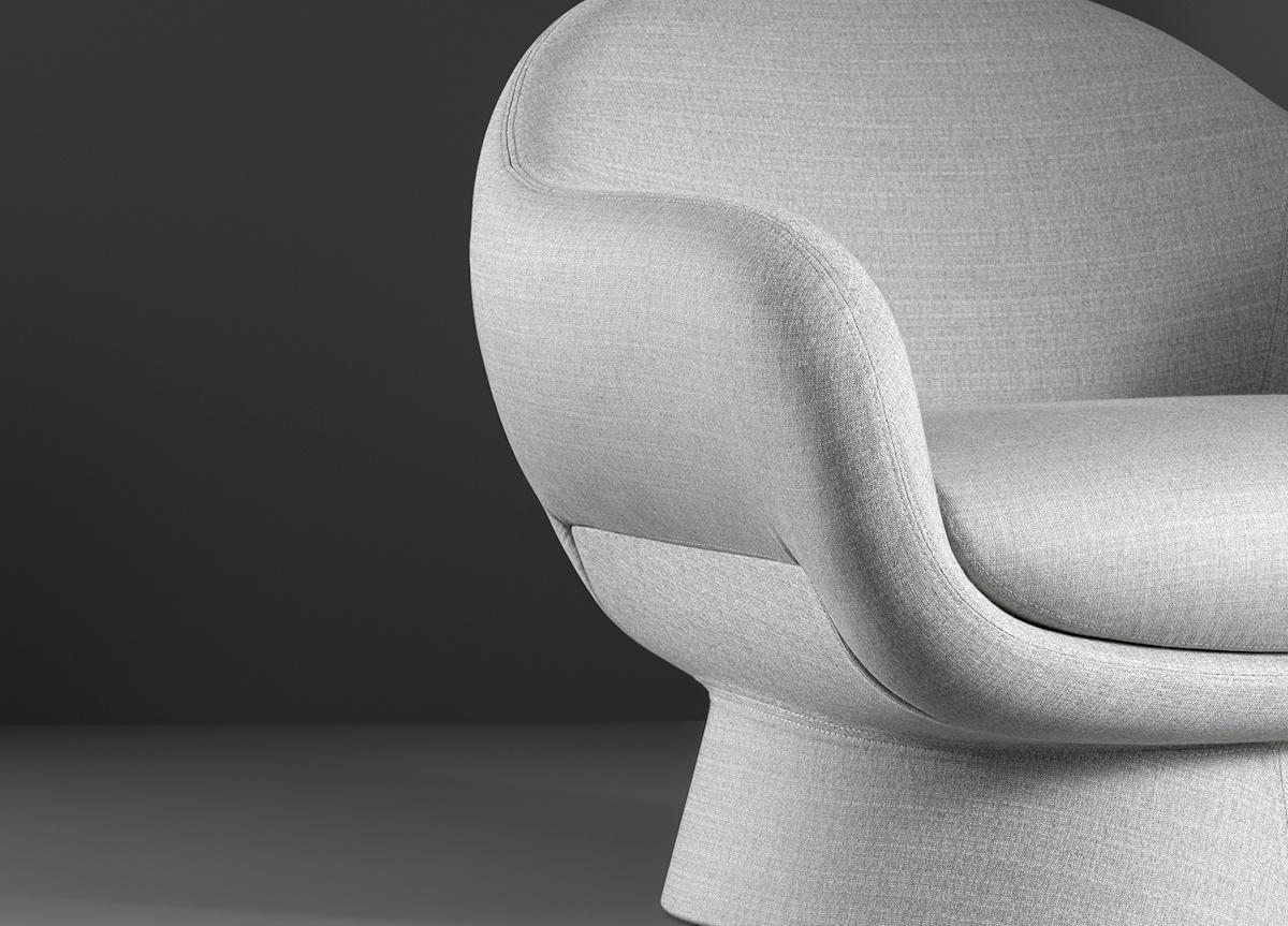 Bonaldo Boolean Armchair with Covered Base