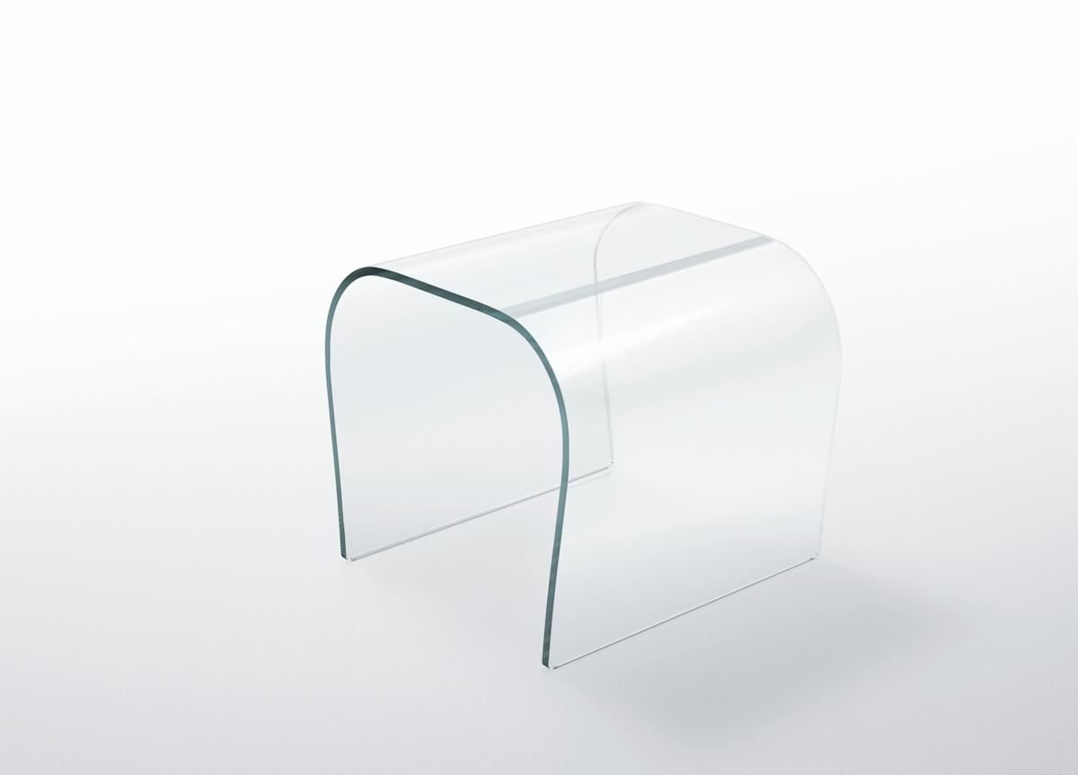 Glas Italia Bent Glass Stool/Bench