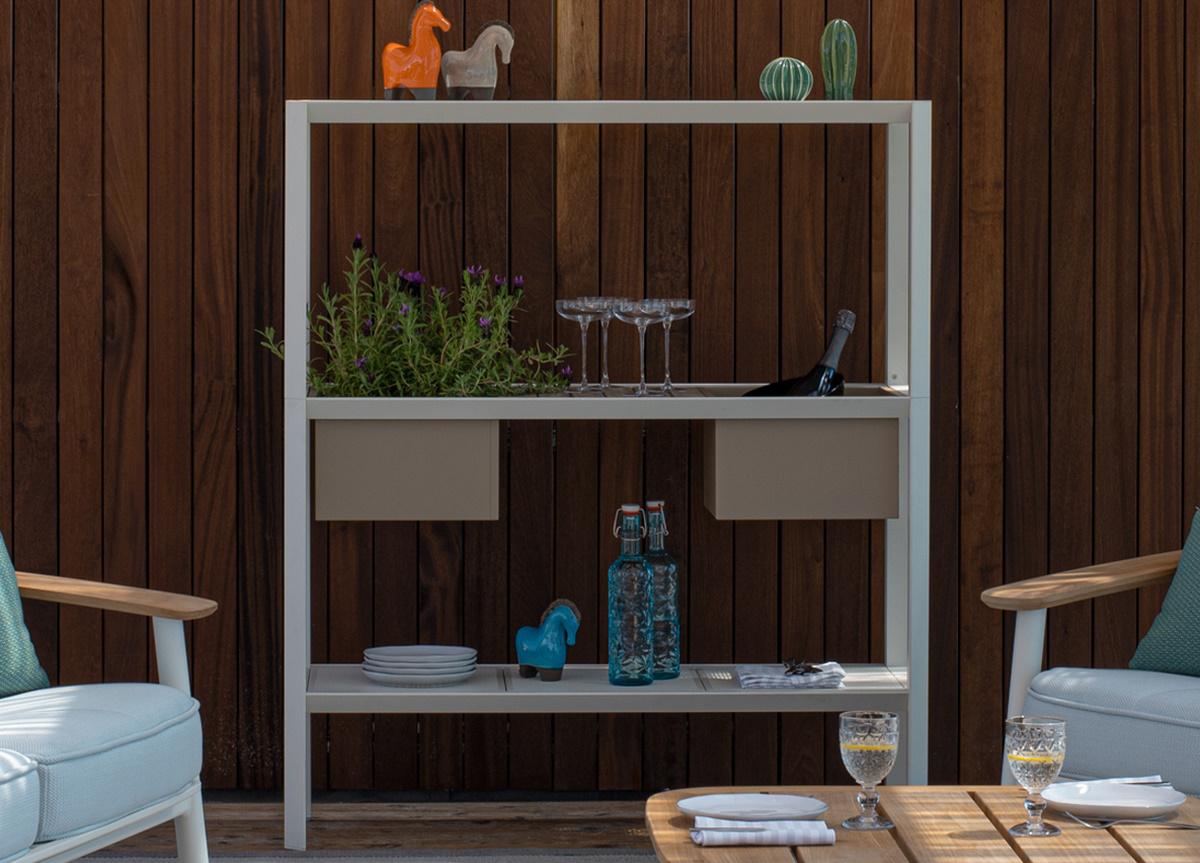 Emu Camaleon Garden Shelf Unit with Flower Box/Wine Cooler