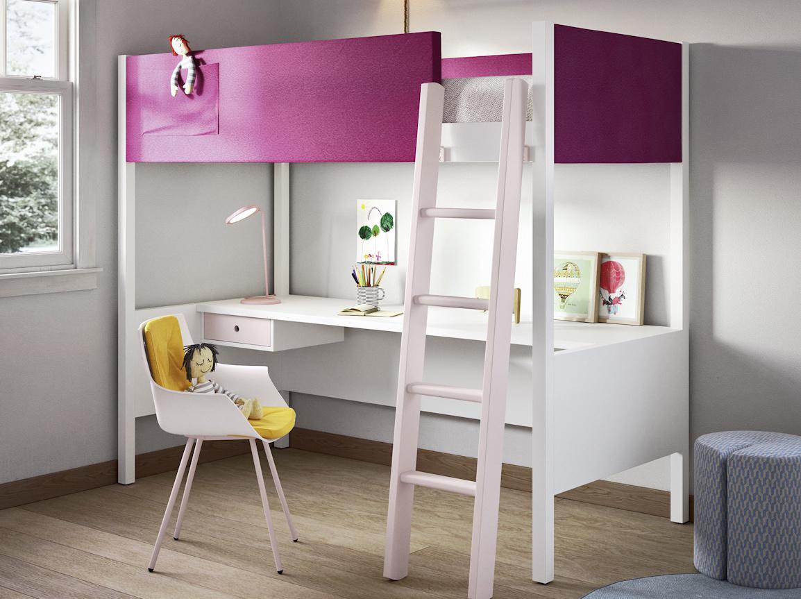 Battistella Camelot Loft Bed with Desk