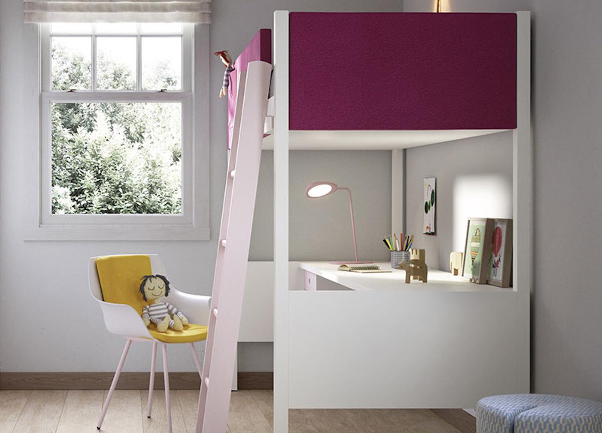 Battistella Camelot Loft Bed with Desk