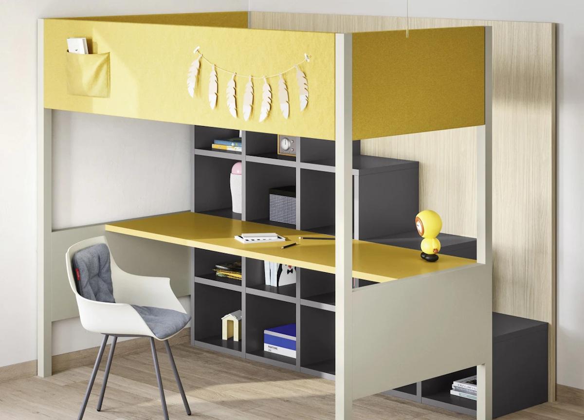 Battistella Camelot Loft Bed with Desk
