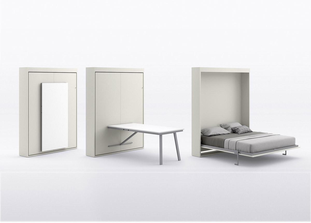 Cinquanta Wall Bed With Drop Down Table