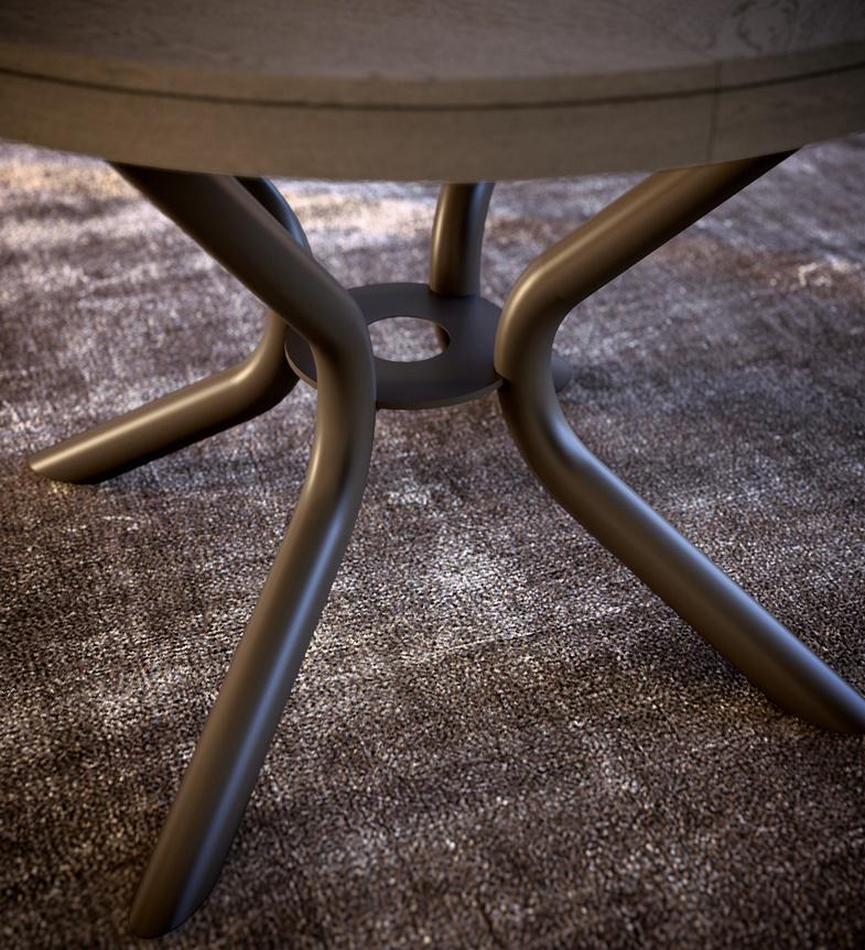 Ozzio Cirkle Round Extending Dining Table