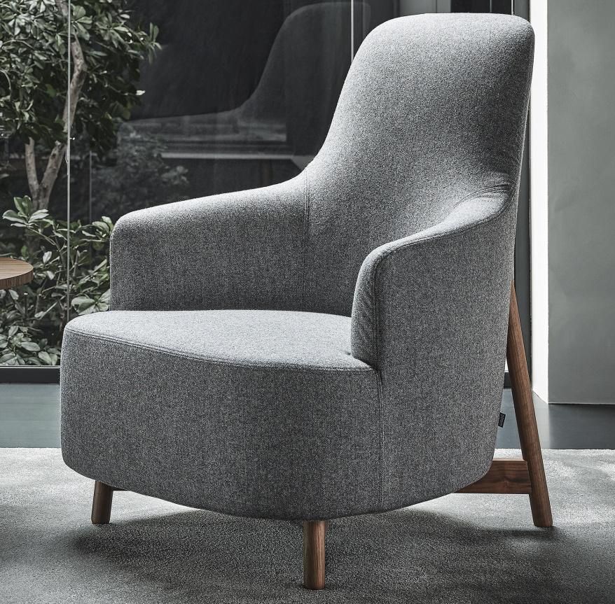 Porada Copine Bergere Armchair (Wood Frame)