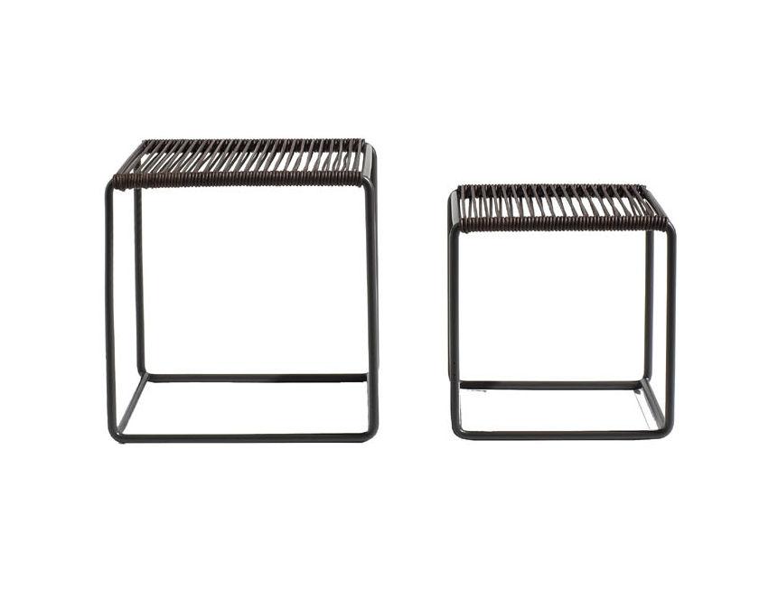 Missoni Home Cordula Leather Side Tables - Now Discontinued