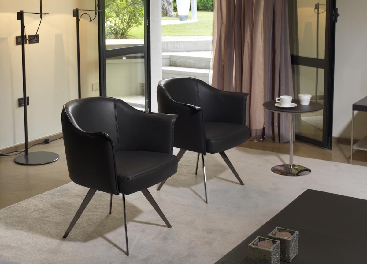 Cierre Boheme Dining Armchair with Swivel Base