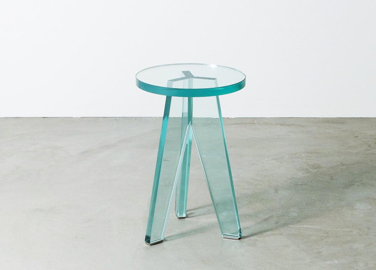 Glas Italia Crystal Stool/Side Table