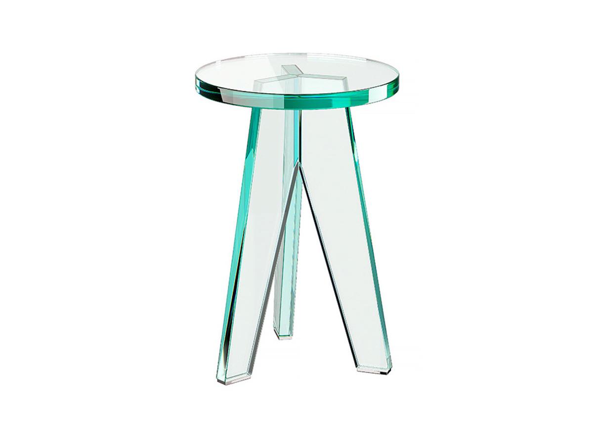 Glas Italia Crystal Stool/Side Table