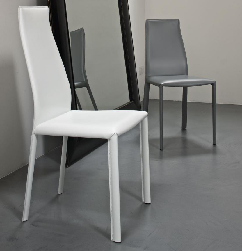 Bontempi Dalila Leather Dining Chair