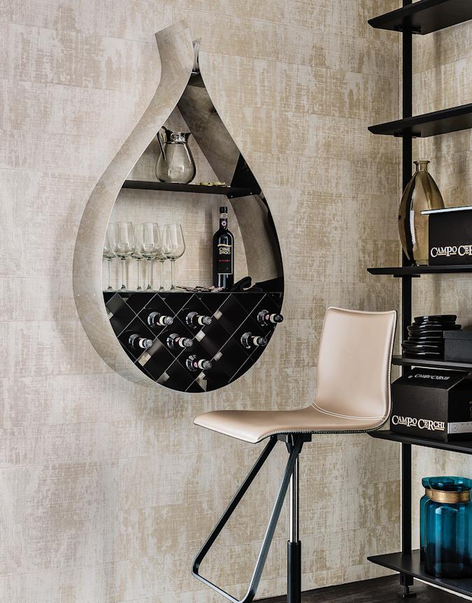 Cattelan Italia Drop Wine Rack/Bookshelf