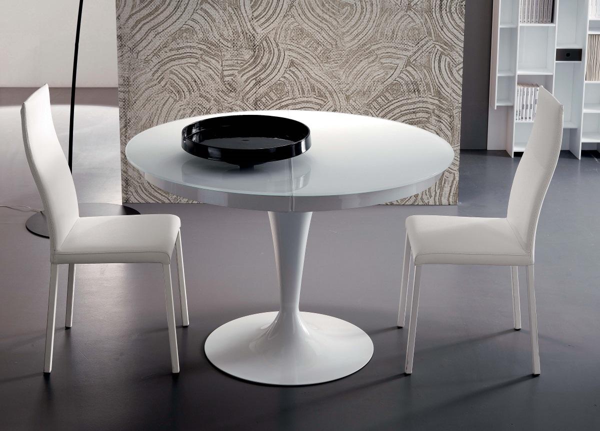 Ozzio Eclipse Round Extending Dining Table