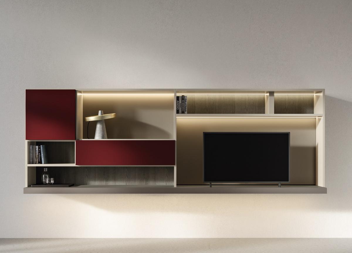 Molteni 505 Up Wall Unit/Display Case