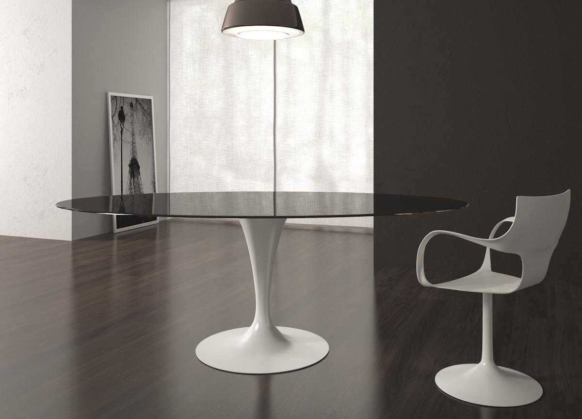 Sovet Italia Flute Oval Dining Table