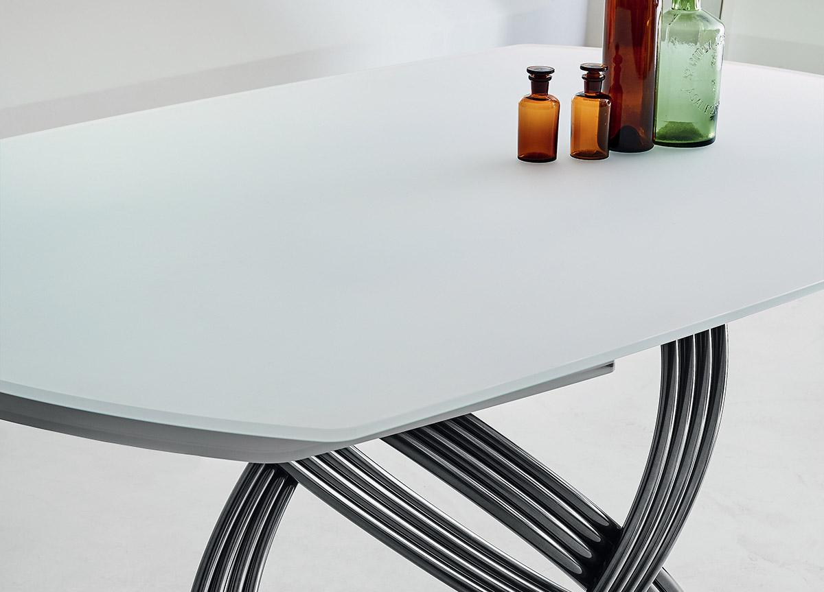 Bontempi Fusion Glass Extending Dining Table