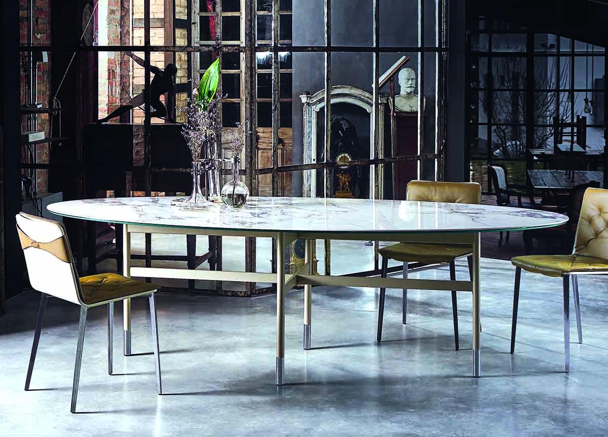 Bontempi Glamour Oval Dining Table