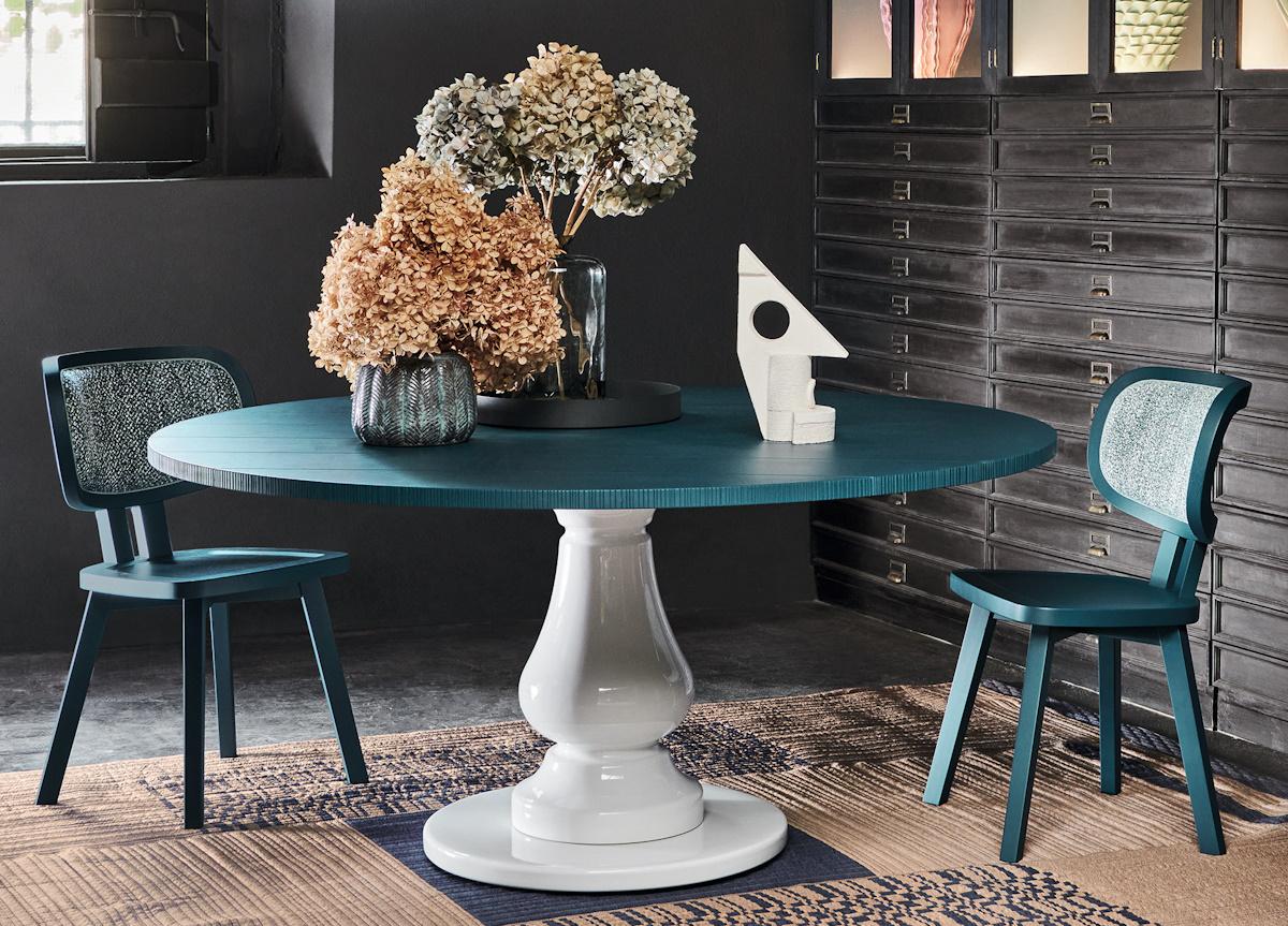 Gervasoni Gray Round Dining Table