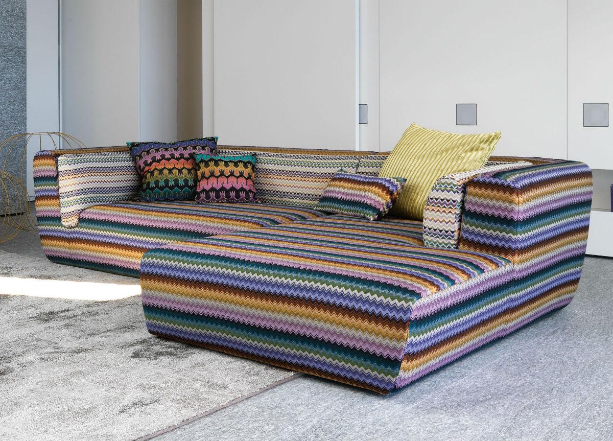 Patterned corner store sofa