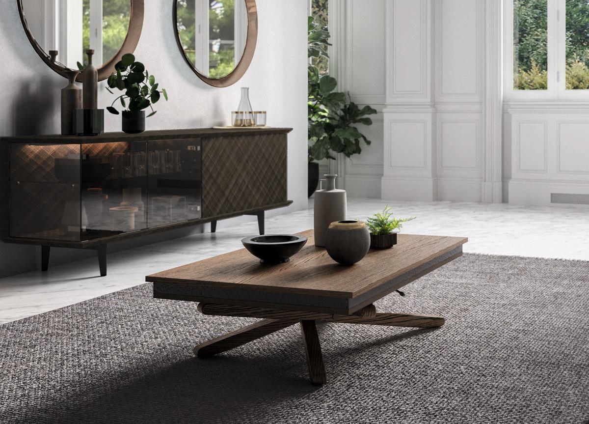 Ozzio Jolly Transformable Coffee/Dining Table