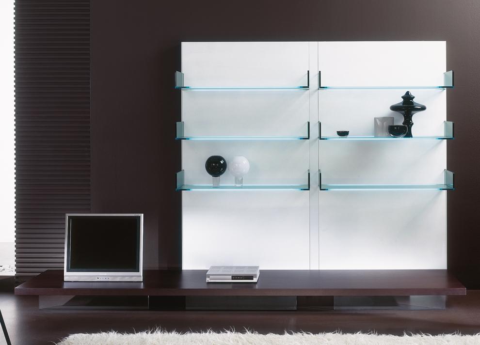 Lighterie Wall Unit/TV Unit Glass Shelves By Tonelli Design In London