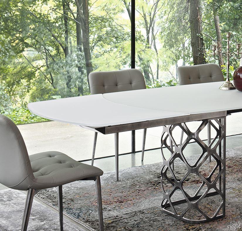 Bontempi Majesty Extending Glass Dining Table