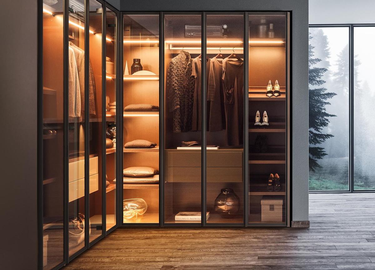 Pianca Milano Glass Door Wardrobe