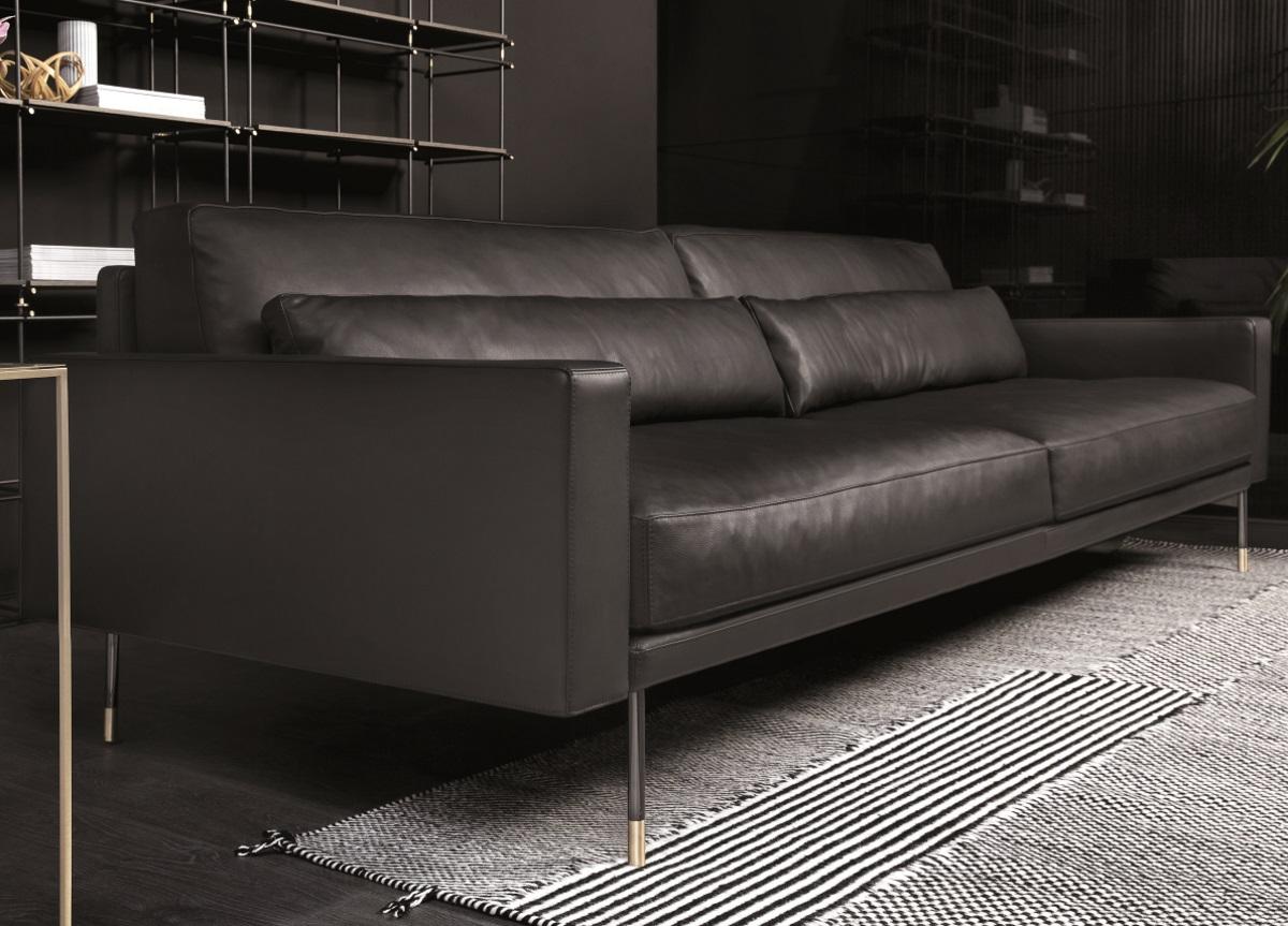 Vibieffe Modern Sofa with Wide Arms