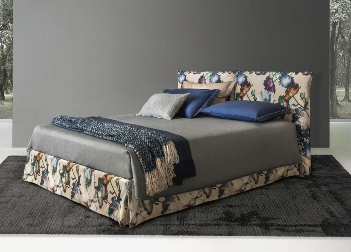 Moire Upholstered Bed