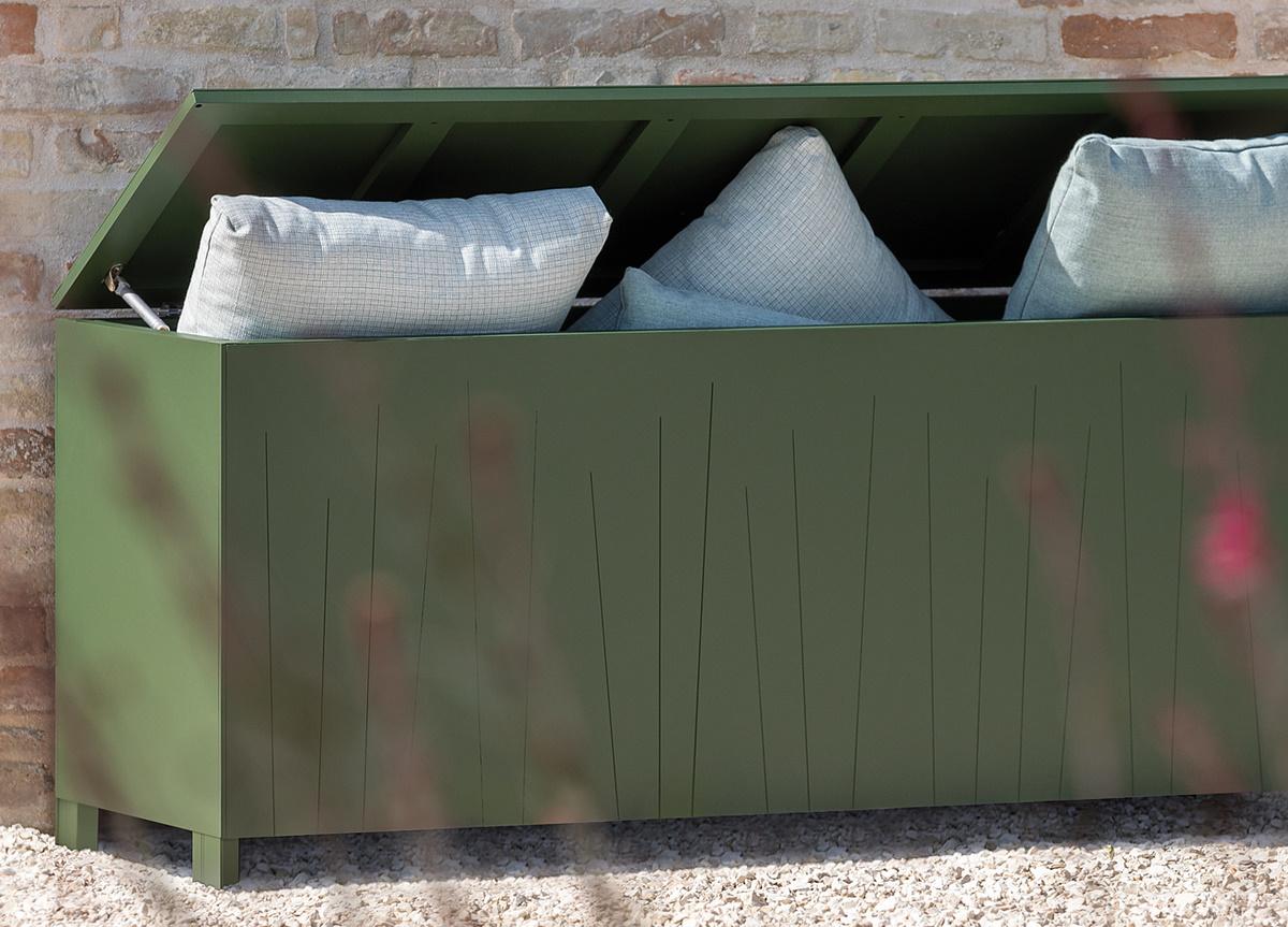 Ninfea Garden Storage Box/Bench Contemporary Garden Furniture At Go Modern London