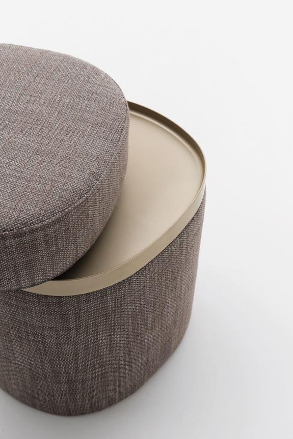 DaFre Nobu Side Table/Pouf with Storage