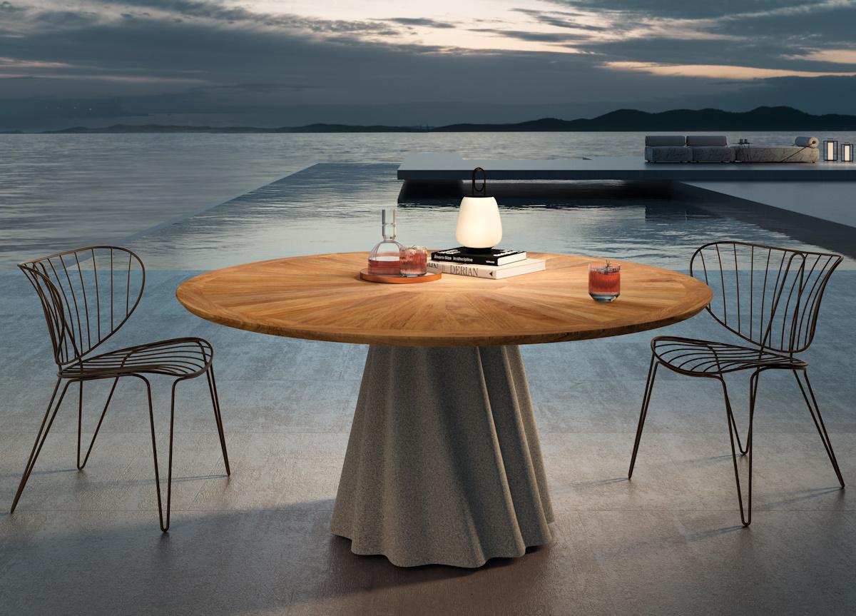Pianca Onda Garden Dining Table