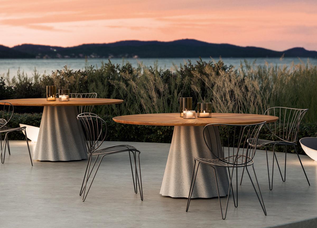 Pianca Onda Garden Dining Table