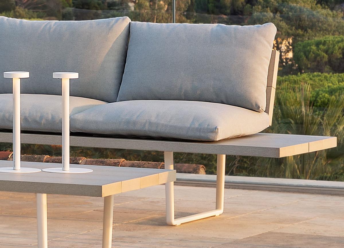 Orizon Garden Sofa with Side Tables