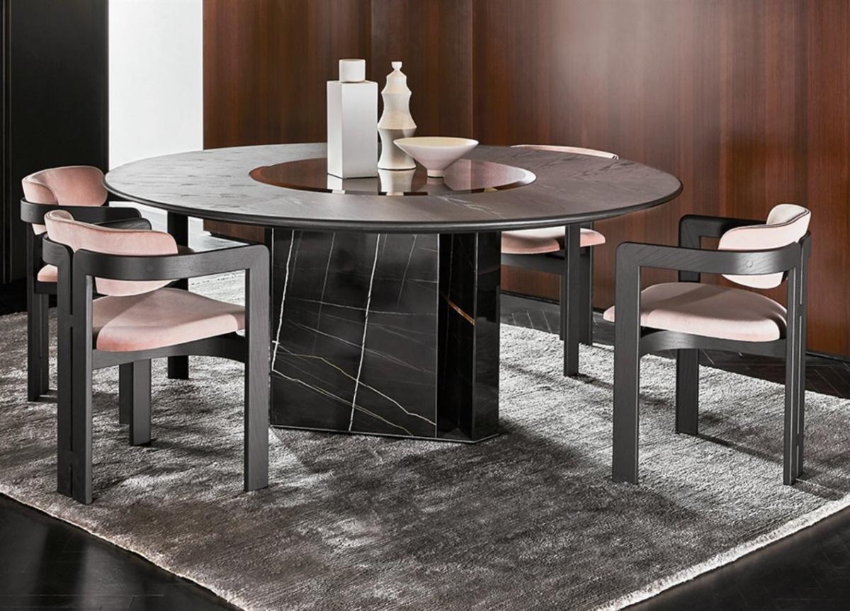 Gallotti & Radice Platium Round Dining Table