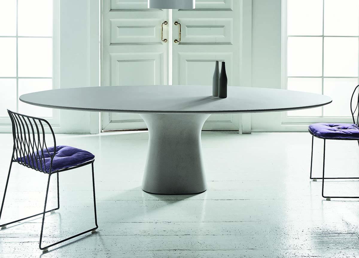 Bontempi Podium Oval Dining Table Bontempi Tables Bontempi Casa