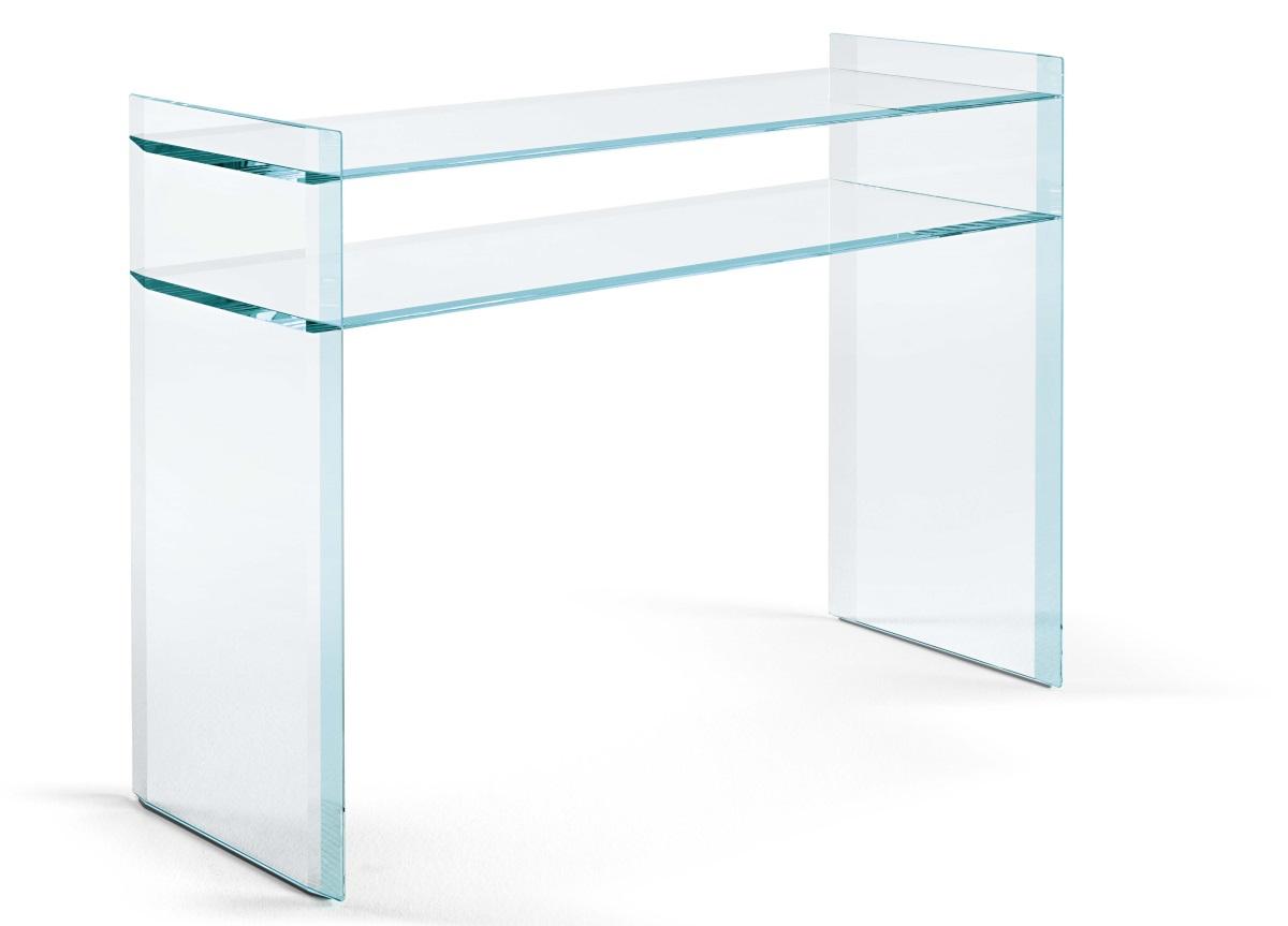 Tonelli Quiller Glass Console Table/Desk