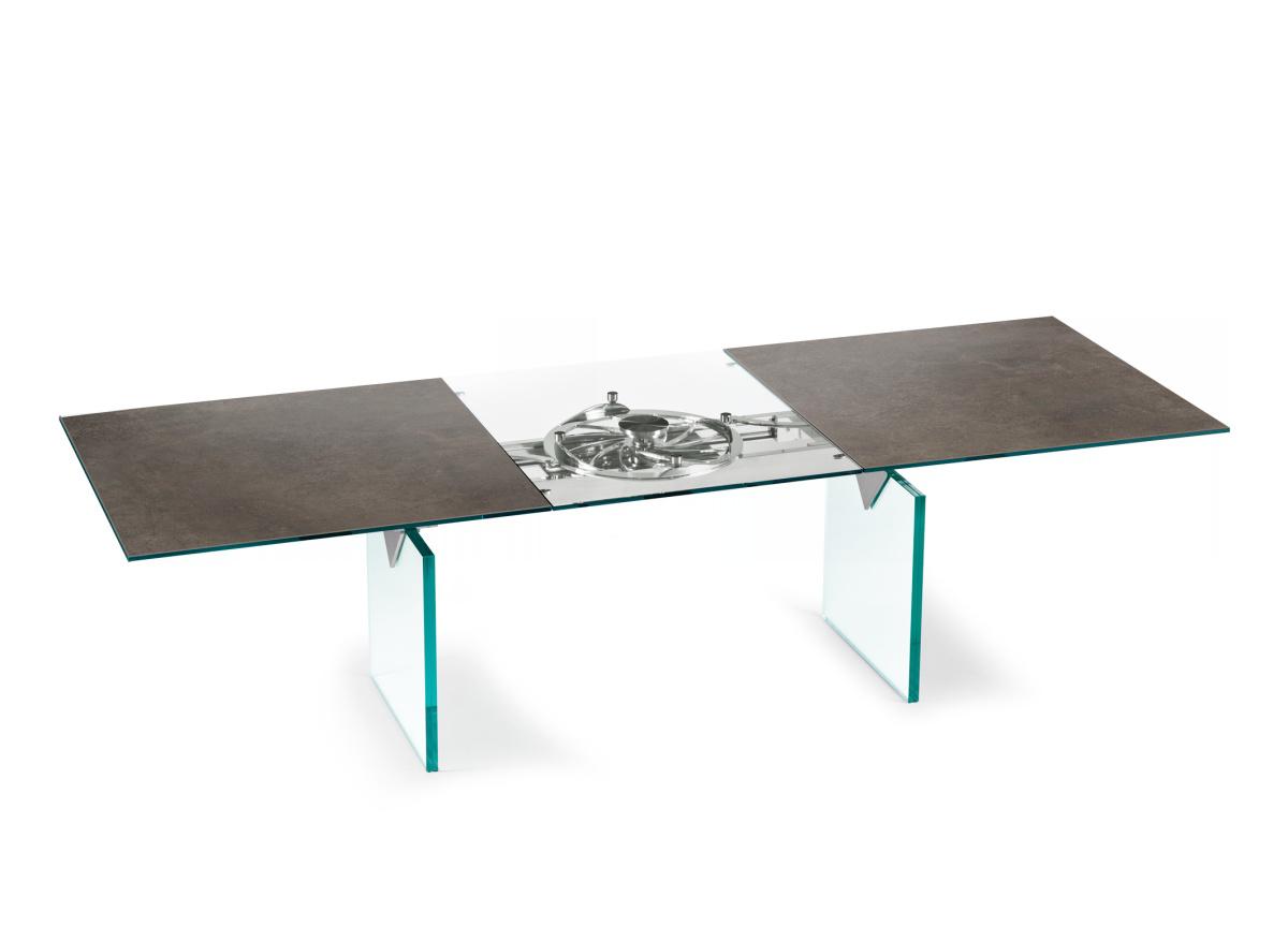 Naos Quasar Extending Dining Table (Glass Or Ceramic Legs)